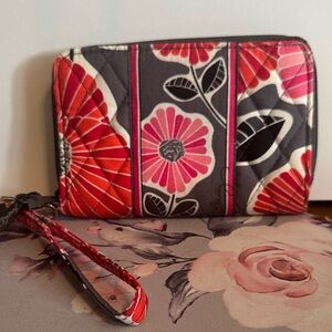 Vera Bradley Red, Pink, and Black Floral wallet or wristlet